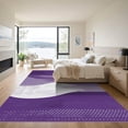 thumbnail image 3 of ODIKA 8'x10' Machine Washable Non-Slip Area Rug, Abstract Purple High Traffic Rug, Purple, 1096132, 3 of 7