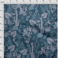 thumbnail image 4 of oneOone Georgette Viscose Teal Blue Fabric Tropical Diy Clothing Quilting Fabric Print Fabric By Yard 42 Inch Wide, 4 of 4