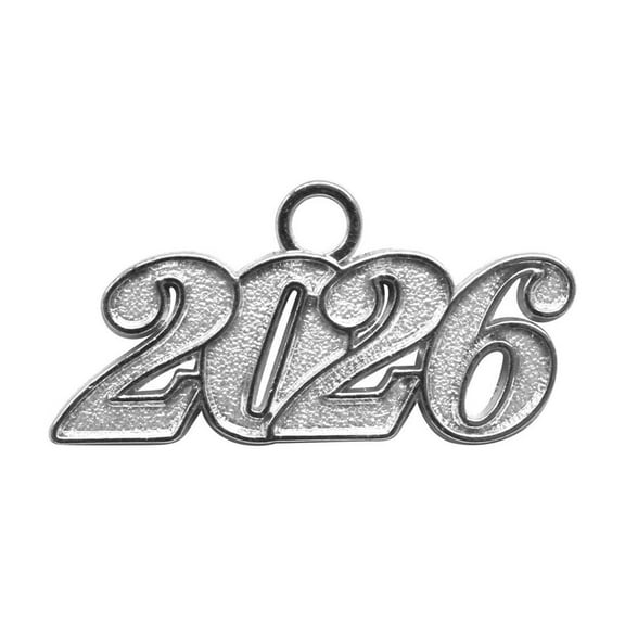 Endea Graduation Silver Tassel Date Charm Year 2026
