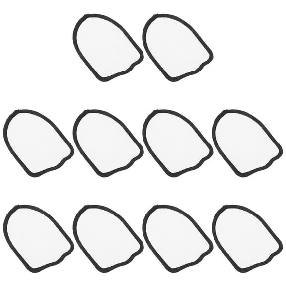 Hemoton 10 Pcs DIY Iron-on Embroidery Patch Applique Embroidered Patches White