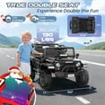 thumbnail image 5 of VIBESPARK 24V 2-Seater XL Ride on Toys with Remote Control for Toddlers, 7AH Battery Powered Ride on Electric Truck Car for Kids w/ Bluetooth, FM Radio, Colored Lights, MP3, Spring Suspension, Black, 5 of 6