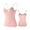 Pink, variant on Women Tanks Top Sleeveless Womens Daily Solid Adjustable Straps Breast Cup Underwear Camisole Bra Sleeveless Undershirt