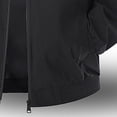 thumbnail image 4 of MaFYtyTPR Men's and Big Men Zipper Jackets Solid Lightweight Stand Collar Long Sleeve Windproof Outerwear With Side Pockets For Business Daily Wear A-Black XXXL, 4 of 5