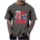 thumbnail image 2 of Tops para hombre, blusas y camisas de cuello redondo y manga corta para hombre, tops casuales de cuello redondo y manga corta con estampados especiales para hombre., 2 of 5
