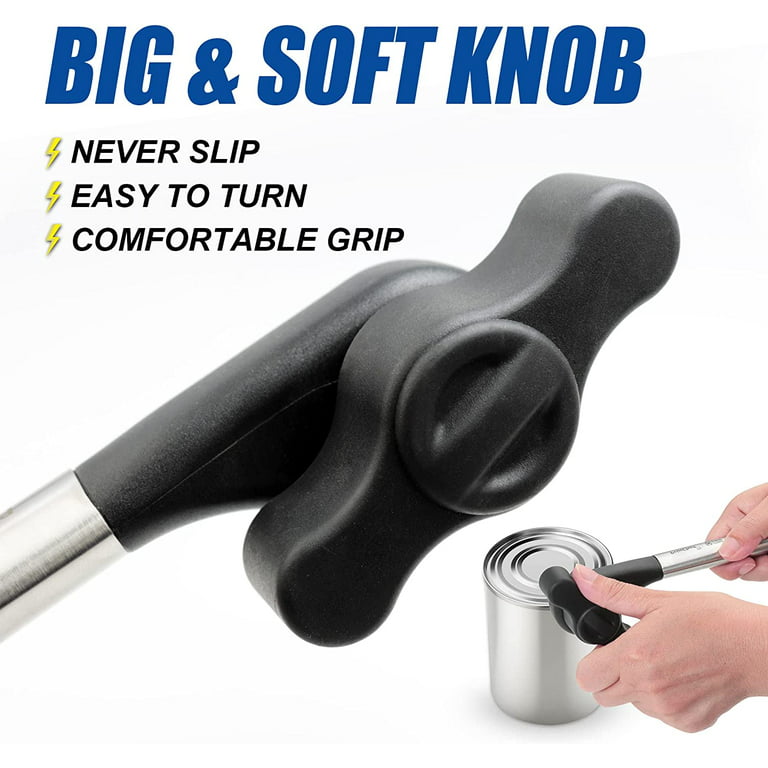 3-in-1 Manual Heavy Duty Stainless Steel Can Opener Non-Slip Handle, Use  Ergonomic Knob Designed, Safe and Easy Operation, Suitable for Family