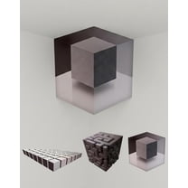 3D Wall Art Optical Illusion Corner Wall Decal - Walls Art That Reshapes Reality, 3D Walls Panels Peel and Stick with Visual Illusion Effects - Makes You Feel Like Space is Being Distorted (A)