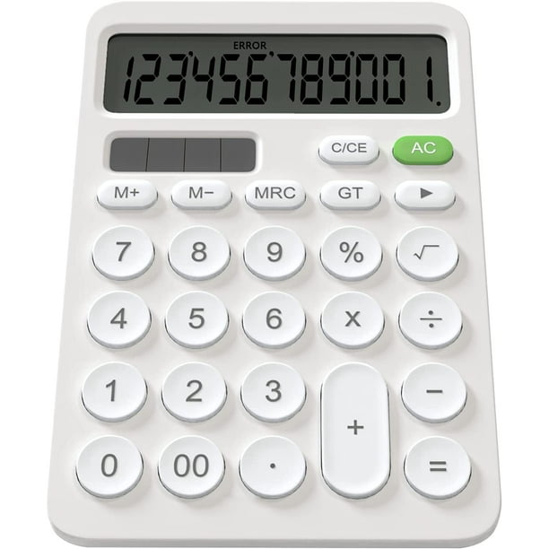 Calculatrice Bureau à 12 Chiffres avec écran LCD, Bouton Sensible