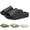 Black, variant on Cloud Slides for Men and Women - Soft Thick Sole EVA Pillow Slippers - Non-Slip Quick Dry Recovery Sandals - Ergonomic Cushion House Shoes for Indoor, Outdoor, Bathroom, Beach & Pool