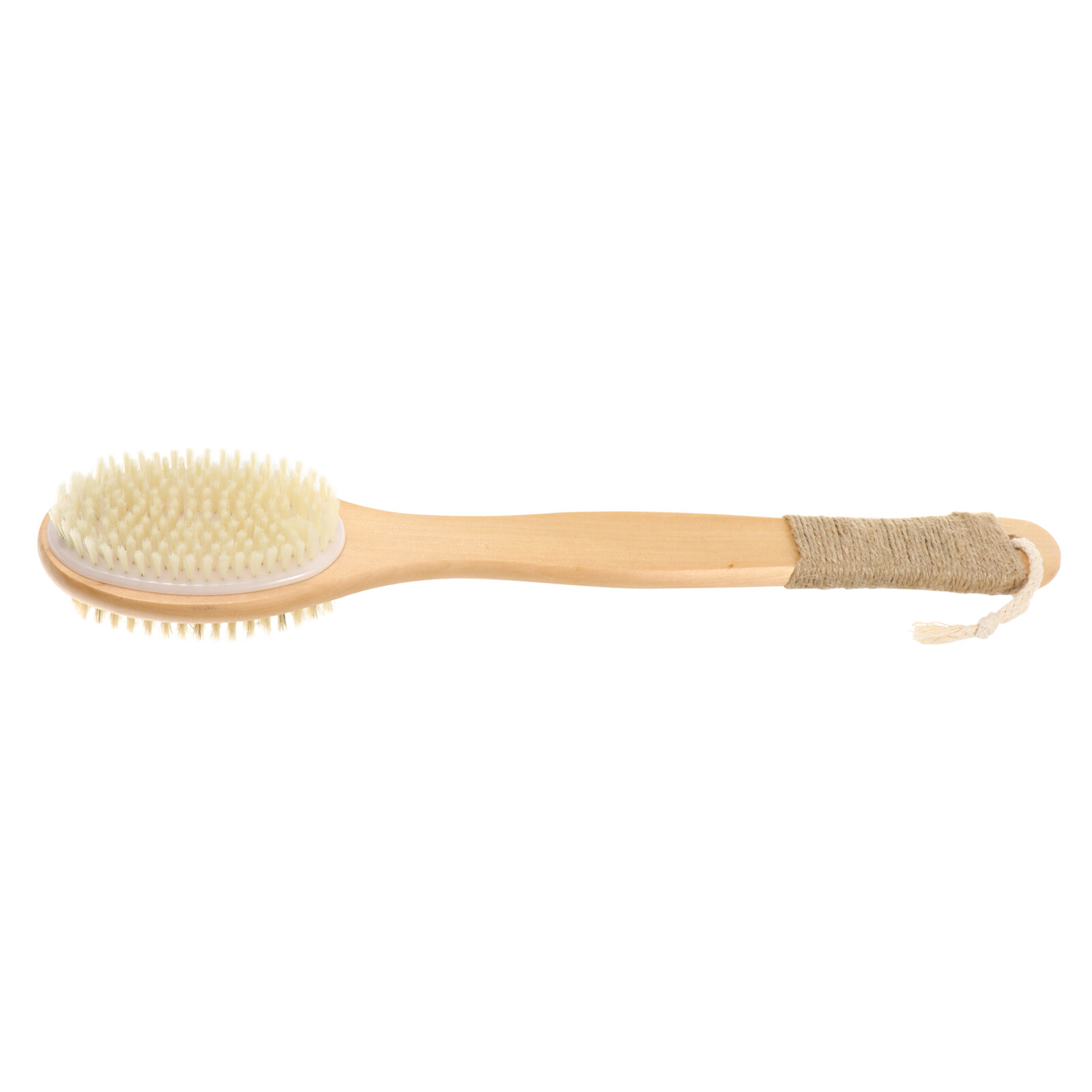 Shower brush Natural Wood Log Shower Brush DoubleSided and Stiff Bristles Bath Brush