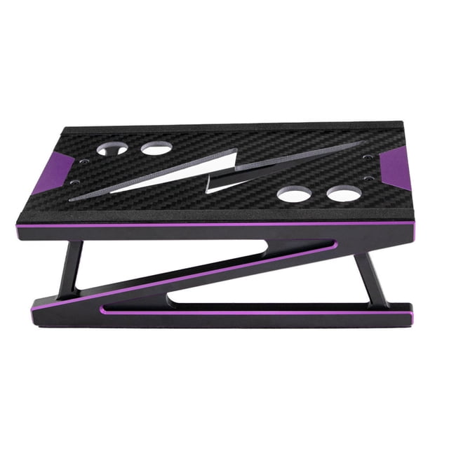 Vogacara Soporte de trabajo de Metal ajustable, aleación de aluminio, estable y antideslizante, 1/10, 360 °, para Axial SCX10 90046 D90 TRX4 Kits de construcción modelo TYPE1