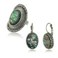 thumbnail image 2 of Women Trendy Jewelry Exaggerated Appearance Dangler Ring Set Alloy Earrings for Work 1Set, 2 of 3