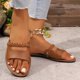 thumbnail image 5 of Zapatillas de Casa de las Mujeres Color Sólido Correa Nerviosa Contraste Footbed Diapositivas de Playa Planas, Zapatillas de Verano de las Mujeres para la Comodidad Interior Al Aire Libre, 5 of 9