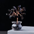 thumbnail image 1 of Quartz Natural Gemstone Crystal Money Tree Good Luck Prosperity Feng Shui Tree, 1 of 4