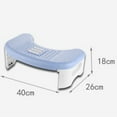 thumbnail image 2 of Toilet Commode Stool Thick Massage Non-slip Pad Footstool - blue - 40*26*18cm - 1 piece, 2 of 5