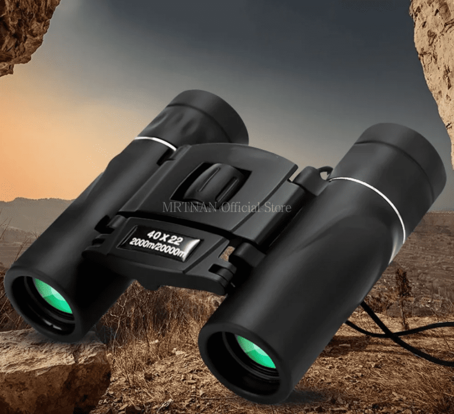 40x22 zoom HD Powerful Binoculars 2000M Long Range Folding Mini Telescope BAK4 FMC Optics For Hunting Sports Outdoor Camping