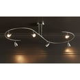 thumbnail image 7 of Pro Track Salazar S-Wave 6-Light Heads LED Ceiling Track Light Fixture Kit GU10 Brushed Nickel Finish Mid Century Modern 54" Wide, 7 of 7