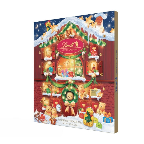 Lindt Holiday Teddy Bear Chocolate Candy Advent Calendar, 4.5 oz. -  Walmart.com