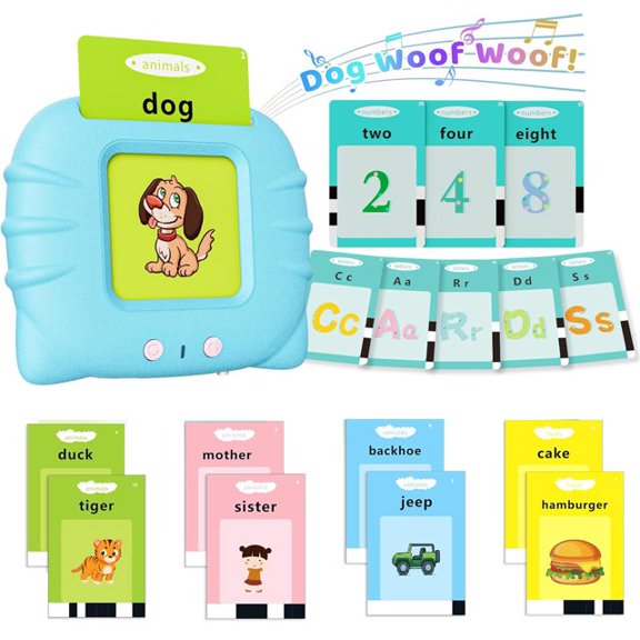 Toddler Toys for 2 3 4 5 Year Old Boys and Girls, 224 Sight Words Talking Flash Cards Pocket Speech, Christmas Birthday Gift for Kids Talking Learning Montessori Toys