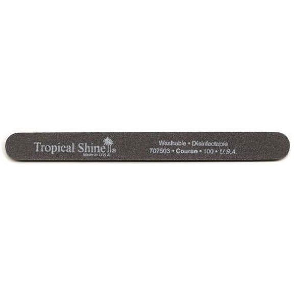 Tropical Shine Course Black Nail File 100/100 Grit (Single)