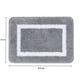 thumbnail image 2 of Alfombrilla de baño antideslizante de microfibra supersuave, lavable a máquina, de 40 x 60 cm, de pelo largo para una máxima comodidad, color gris, 2 of 7