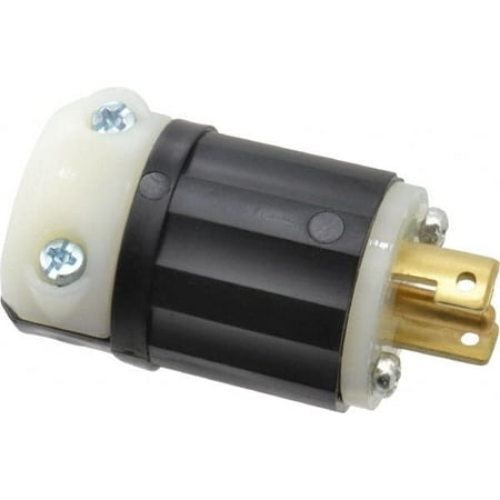 Leviton ML3-P Mini Twist Lock Industrial Nongrounding Plug, 15 Amp, 125/250 Volt