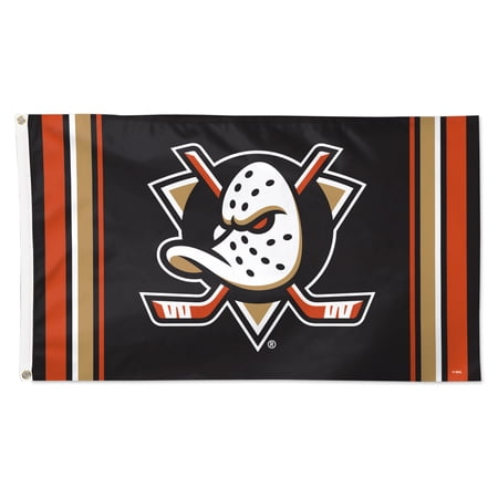 WinCraft Anaheim Ducks 3 x 5 Logo Stripe Deluxe Single-Sided Flag