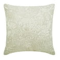 thumbnail image 3 of Pillow Cover, Ivory Designer Pillowcases 16x16 inch (40x40 cm), Silk Toss Pillow Covers, Circles & Dots, Illusion, Sequins Embellished, Modern Throw Pillows For Couch - Ivory Swirls, 3 of 10