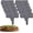 Gray#003, variant on Imitation Stone Garden Fence Plastic Retaining Edging Border Effect Landscape Decor Interlocking Panels Flower Bed Path No Dig Decorative Lawn Border Outdoor Picket Yard(Black,10pcs)