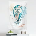 thumbnail image 1 of Saying Tapestry, Hot Air Balloon in Pastel Color Shades with Flowers Valentines Text, Fabric Wall Hanging Decor for Bedroom Living Room Dorm, 5 Sizes, Multicolor, by Ambesonne, 1 of 1