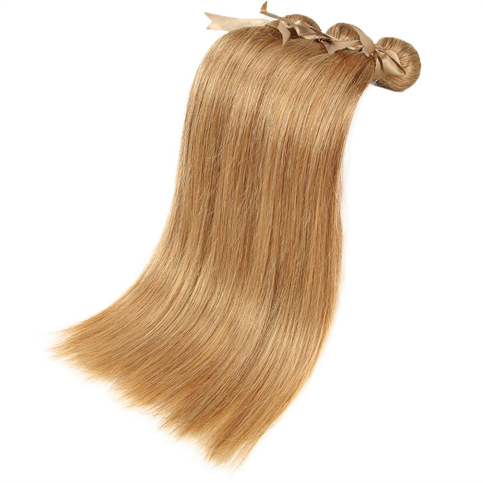Human Hair Bundles Brazilian Natural Remy Straight Hair Weave Extensions Blonde 8 to 26 Inches Hair Extension