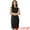 Black, variant on Sleeveless Sheath Dress Boat Neck Casual Office Dresses XS Black