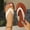 White, variant on Women's Beach Flip-Flops Casual Summer Flat Slippers Outdoor Comfortable Versatile Sandals Round Toe Open Toe Flat Weaving Slippers