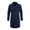 Navy, variant on uublik Mens Trench Coat Navy Long Sleeve Classic Overcoat Open Front Cardigan Jacket