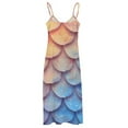 thumbnail image 5 of Mermaid Fish Scales Design Sleeveless Dress Woman Fashion Long Dresses Women's Summer Suit Dress 2025, 5 of 7