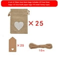 thumbnail image 3 of JGJJUGN 25 Pcs Love Linen Bags Set - Burlap Gift Bags, Jewelry Storage Pouches, Wedding Favor Packaging, Drawstring Bags, Decorative Gift Bags, Eco-Friendly Cloth Bags for Holidays, 3 of 3