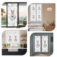 thumbnail image 7 of Easter Bunny Window Privacy Film, Green Eucalyptus Leaves Spring Flowers Country Static Cling UV Sun Blocking Heat Control Window Tint Day and Night, Non-Adhesive One Way Privacy Cover 35.4''x78.7'', 7 of 7