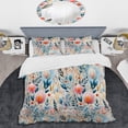 thumbnail image 2 of Designart "Soft Boho Fronds II" Pink Floral Bedding Covert Set - Cottage Bed Set With 2 Shams, 2 of 5