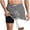 (New1)Gray, variant on Thousandth Men's Swim Trunks with Compression Liner Casual Drawstring Quick Dry Shorts Classic Fit Tropical Beach Print Board Shorts Bathing Suits for Surfing