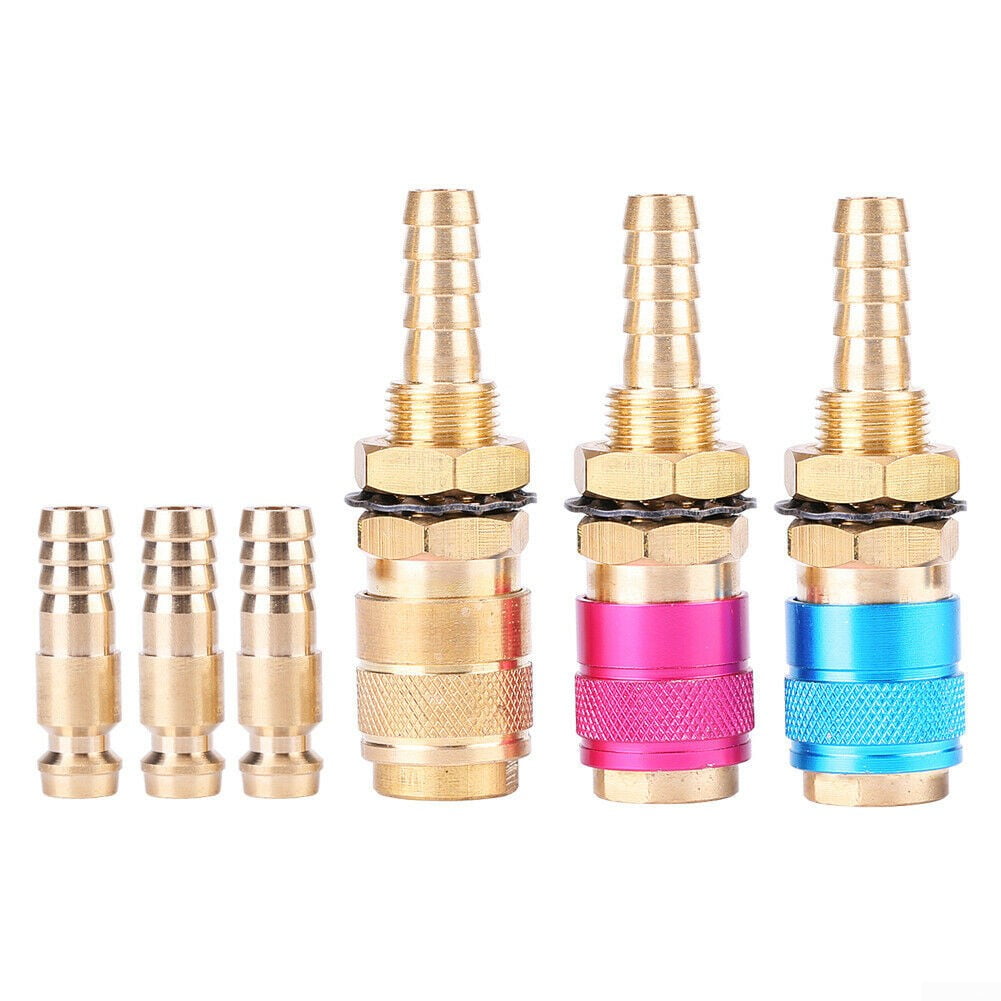 Quick Connectors,3Pcs 8mm Brass Connector Fitting Water Cooled & Gas Adapter Argon Quick Connect Fittings,for Tig Mig Welding Torch Quick Connectors,3Pcs 8mm Brass Connector Fitting Water Cooled & Gas Adapter Argon Quick Connect Fittings,for Tig Mig Welding Torch