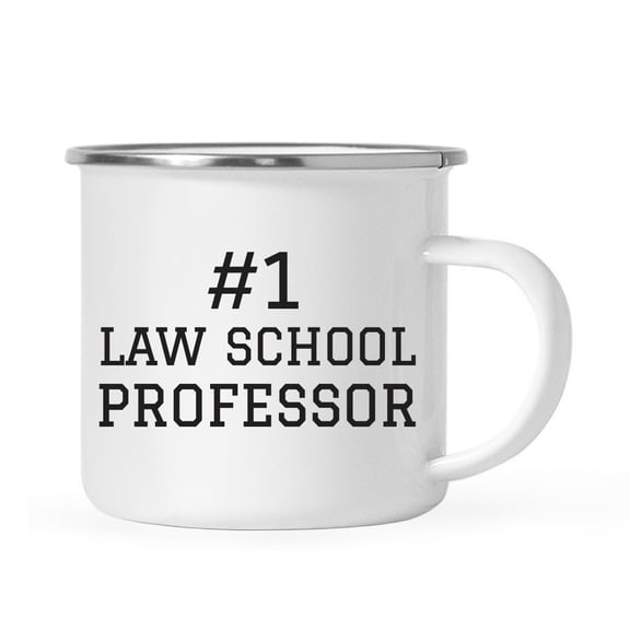 Koyal Wholesale Stainless Steel Campfire Coffee Mug, #1 Law School Professor, 1-Pack