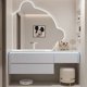 thumbnail image 3 of Cream Oak Bathroom Cabinet, Dresser, Combination Toilet, Rock Slab, Seamless Basin, Vanity, Sink, Bathroom Cabinet My Lux Decor Round, 3 of 29