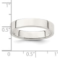 thumbnail image 3 of 925 Sterling Silver 4mm Size 5.5 Ring Wedding Classic Flat, 3 of 7