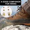 thumbnail image 2 of YIEMEEN 100Pcs Shoelace Hook Metal Shoelace Hooks Mounting Clips Fittings D‑Ring Eyelet Buckles with Rivets for Hiking Boots, 2 of 8