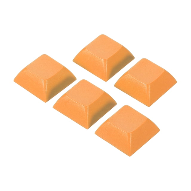 Unique Bargains 1U Blank Keycaps, 5 Pack Universal PBT Keyboard Replacement Accessories for MX Mechanical Keyboard, Orange