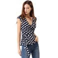 thumbnail image 1 of Top Sin Mangas Allegra K con Cuello en V para Mujer Azul M, 1 of 6