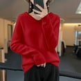 thumbnail image 5 of Womens sweaters Oversized Hooded Sweaters Pullover Soft Knit Casual Crewneck comfy Long Sleeve Cozy Autumn winter knitted tops, 5 of 9