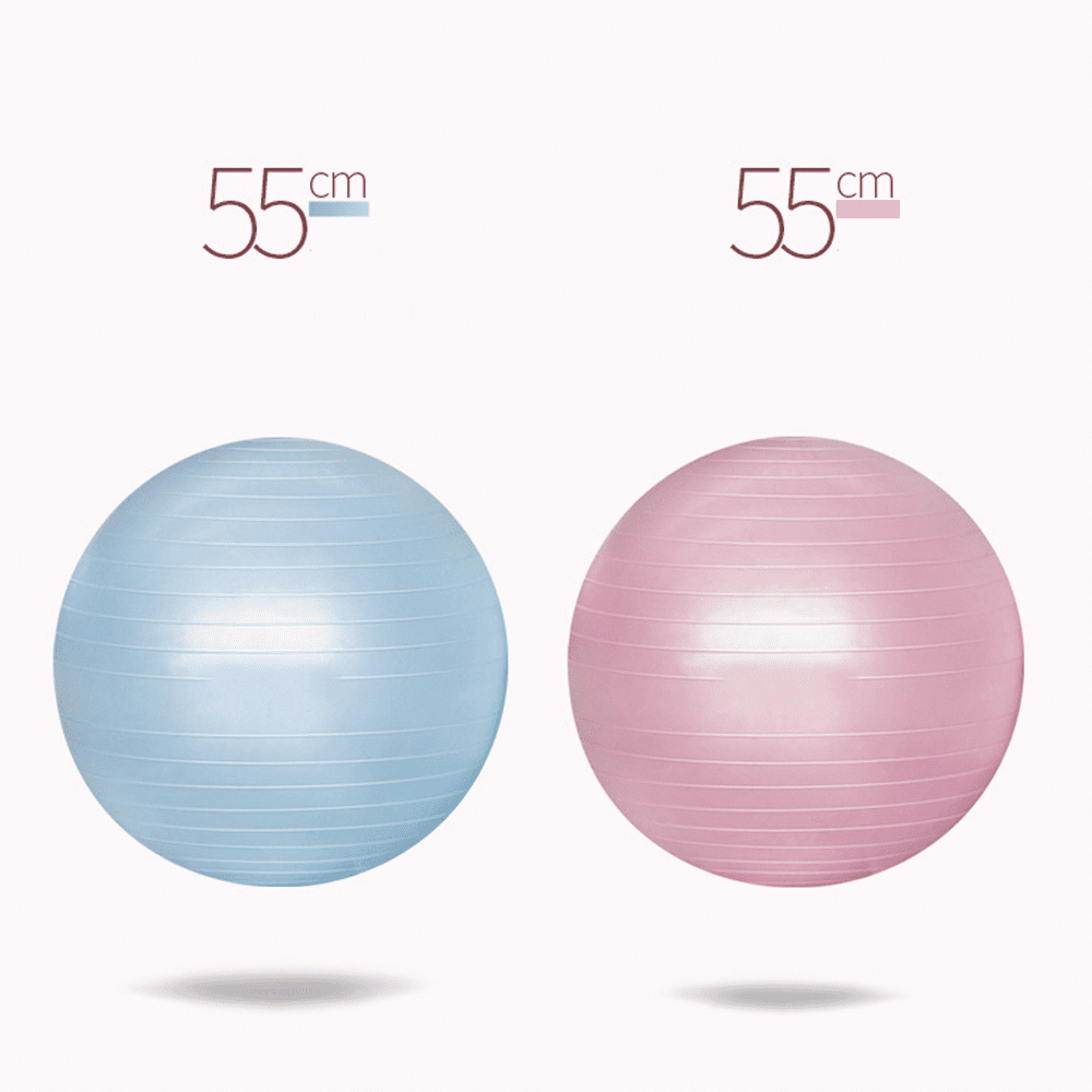 Core Fitness Exercise Ball - Slip Resistant Yoga Ball for Stability Balance-light blue