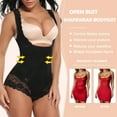 thumbnail image 4 of VASLANDA Womens Open Bust Shapewear Bodysuit Tummy Control Shaping Bodysuit Full Body Shaper Slimmer Briefer, 4 of 7