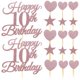 thumbnail image 2 of Pink Paper and Wood Cake Decorations for Birthday Party Decor with Creative Picks and Cupcake Toppers 10 Sets, 2 of 4