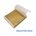 thumbnail image 1 of Herramientas para decoración de uñas, 100 piezas de papel artístico de imitación de hoja de cobre multicolor, papel de aluminio, papel de aluminio para bronceado, decoración DIY, papel dorado, 1 of 2